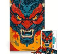 Rompecabezas Yokai Oni Demon de 1000 Piezas para Adultos Juego para Mejorar la Memoria Calidad Profesional Actividad de recolección conmovedora (50x75cm)