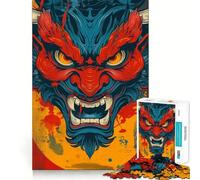 Rompecabezas Yokai Oni Demon para Adultos,1000 Piezas,Juego para estimular la Mente,Piezas de Ajuste preciso y sin Costuras,Actividad Relajante para Grupos en Interiores (38x52cm)