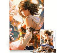 Rompecabezas Yuna Final Fantasyxpara Adultos, 1000 Piezas, para Mejorar la Memoria, Momentos de Ocio agradables, Corte de precisión, (50x75cm)