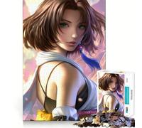 Rompecabezas Yuna Final FantasyxPortrait de 1000 Piezas,Juego de Ejercicios mentales,Encaje, Huecos,desafío Interactivo para el Cerebro en casa (50x75cm)