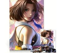 Rompecabezas Yuna Final FantasyxPortrait de 1000 Piezas para Adolescentes desafío Mental, Ocio Relajado, Ajuste (38x26cm)