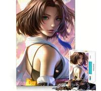 Rompecabezas Yuna Final FantasyxPortrait de 1000 Piezas para Adultos,Mejora Mental,Juego,Corte láser para un Ajuste, diversión Familiar Nocturna (38x52cm)