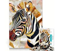 Rompecabezas Zebra Animal Gold de 1000 Piezas para Adultos Juego Que estimula la Mente Superficie Lisa y sin Rebabas Un pasatiempo Fascinante para los Momentos de Ocio (38x26cm)