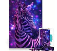 Rompecabezas Zebra Animal Space de 1000 Piezas Diversión para ejercitar la Mente Piezas de Ajuste preciso Un pasatiempo Fascinante para los Momentos de Ocio (50x75cm)