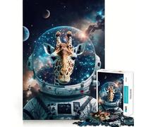 Rompecabezas Zebra Astronaut de 1000 Piezas para Adolescentes,Juego de Entrenamiento cognitivo,Ajuste Huecos,Compacto,Divertido para Jugar en Familia (50x75cm)