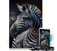 Rompecabezas Zebra Astronauta de 1000 Piezas Diversión con Memoria Superficie Lisa y sin Rebabas Un desafío entretenido para el Tiempo Libre (38x52cm)