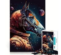 Rompecabezas Zebra Astronauta para Adultos,1000 Piezas,Juego de Habilidad y Pensamiento,Troquelado de Alta precisión,desafío entretenido para el Tiempo Libre (38x52cm)