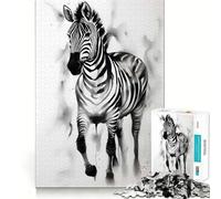 Rompecabezas Zebra Ink de 1000 Piezas para Adultos Entrenamiento Cerebral Divertido,Corte Limpio,componentes Resistentes,Actividad Relajante para la Mente (38x26cm)