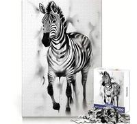 Rompecabezas Zebra Ink de 1000 Piezas para Adultos Mejora la Memoria Tiempo Libre Divertido Arte Cortado con láser (38x26cm)