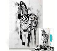 Rompecabezas Zebra Ink para Adultos de 1000 Piezas,Juego de concentración Mental, Corte láser,Actividad Nocturna Divertida para Toda la Familia (50x75cm)