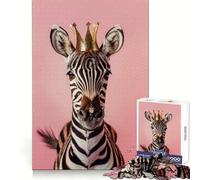 Rompecabezas Zebra King de 1000 Piezas para Adultos Estimula la agudeza Mental, Proporciona un Entretenimiento Tranquilo y Proporciona Bordes Suaves Un Regalo entrañable (38x52cm)