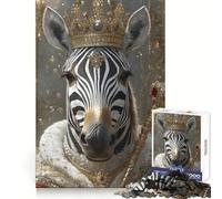 Rompecabezas Zebra King para Adultos, 1000 Piezas, para desarrollar la Memoria, Entretenimiento Tranquilo, Bordes limpios, (38x26cm)