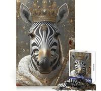 Rompecabezas Zebra King para Adultos, 1000 Piezas, para Fortalecer la Mente, relajación y Bienestar Bordes Uniformes (38x52cm)