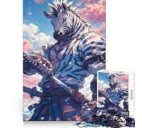 Rompecabezas Zebra Samurai Katana de 1000 Piezas para Adolescentes Estimula la Mente y es un pasatiempo Relajante Encaje Firme (38x52cm)