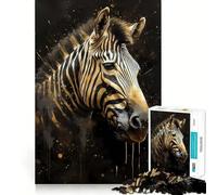 Rompecabezas Zebra Seres Místicos de 1000 Piezas Juego Mental Divertido Diseño de Ajuste Huecos reuniones Familiares (50x75cm)