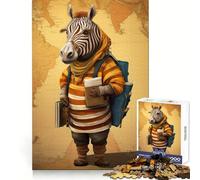 Rompecabezas Zebra Traveler Art de 1000 Piezas para Adolescentes claridad Mental, diversión y Tranquilidad Temporada (38x26cm)