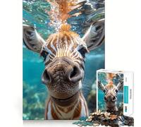 Rompecabezas Zebra Underwater 1000 diversión cognitiva,componentes Resistentes y de fácil Limpieza Ideal para Momentos de Tranquilidad y Ejercicios mentales en casa (50x75cm)