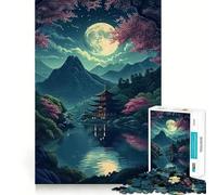 Rompecabezas Zen Gardens para Adultos,1000 Piezas,para desarrollar la Memoria,Ajuste Estable,sin Piezas Que se muevan,Compacto,Ideal para Jugar en Familia (38x26cm)