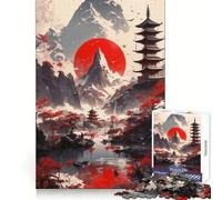 Rompecabezas Zen Horizons de 1000 Piezas para Adolescentes Desarrollo de Habilidades analíticas, escapada Tranquila, unión (38x26cm)