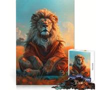Rompecabezas Zen Lion Meditation de 1000 Piezas para Adolescentes Desarrolla la Capacidad analítica, es Relajante, Ideal para Momentos de Ocio (50x75cm)