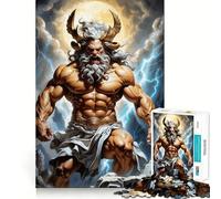 Rompecabezas Zeus de 1000 Piezas Juego de Memoria Cerebral, Cortado con láser Actividad Absorbente para Noches tranquilas (38x52cm)