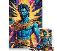 Rompecabezas Zeus︰ Electric Divinity de 1000 Piezas para Adolescentes Desarrolla la Capacidad de Pensamiento y fomenta la atención Plena Bordes limpios (38x26cm)