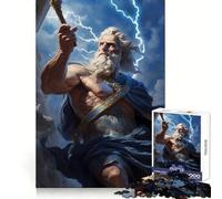 Rompecabezas Zeus Griego de 1000 Piezas para Adolescentes Recuerdos, Poder, Ocio, Placer, Firme, Encajar, Regalo Memorable (38x52cm)