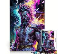 Rompecabezas Zeus︰ Neon Pantheon para Adultos 1000 Piezas Entrenamiento de Memoria Tiempo Bien invertido Bordes precisos (38x26cm)