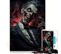 Rompecabezas Zombie Scary Smile de 1000 Piezas Diversión con Memoria Superficie Lisa y sin Rebabas Un desafío entretenido para el Tiempo Libre (50x75cm)