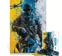 Rompecabezas Zona de Combate Urbano de 1000 Piezas para Adultos Juego Divertido y fácil de armar Ideal para divertirse en Familia (38x26cm)