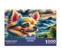 Rompecabezas Zorro 1000 Piezas Hombres Mujeres - Zorro Rosa Flores Vivo Natural Dulce 38x26cm