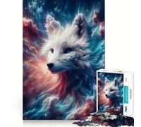 Rompecabezas Zorro del Cielo Celestial Blanco de 1000 Piezas Juguete Creativo para desarrollar la Habilidad componentes Resistentes y de Corte Limpio Ideal para Viajar Regalo para ejercitar la Mente