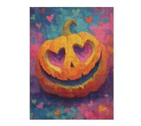 Rompecabezas1000pcs(52x38cm) Happy Halloween Pumpkin Art Print Rompecabezas para Adolescentes Juegos Relajantes Decoración del Hogar Cumpleaños Y Navidad 1000pcs(52x38cm)