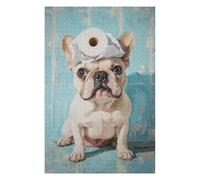 Rompecabezas1000pcs(75x50cm) Funny French Bulldog with Toilet Paper Rompecabezas para Adolescentes Juegos Relajantes Decoración del Hogar Cumpleaños Y Navidad 1000pcs(75x50cm)