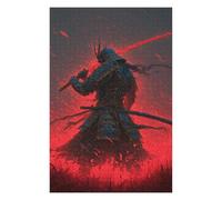Rompecabezas1000pcs(75x50cm) Samurai Warrior with Red Sword Rompecabezas para Adolescentes Juegos Relajantes Decoración del Hogar Cumpleaños Y Navidad 1000pcs(75x50cm)