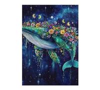 Rompecabezas38x26cm/1000pcsS Whale with Flowers in Space-3 Rompecabezas para Adolescentes Juegos Relajantes Decoración del Hogar Cumpleaños Y Navidad 38x26cm/1000pcsS
