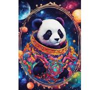 Rompecabezass 1000 Piece - Abstract Pandass Posters - Juego De Desafío para Adultos - Decoración De Arte Mural - Adult'S Educational Rompecabezas Toys - Kw504Zk