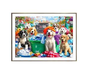 rompecabezass - rompecabezass De 1000 Piezas para Adultos, Juego De RompecabezasCon Tema De Lavandería para Perros | RompecabezasDe Ensamblaje para Actividades, Desarrollo De Habilidades Co