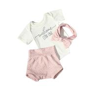 Romper Con Letras Infantiles Con Estampado Y Pantalones Cortos Banda Para Cabello Foto Del Disfraz Fotos Fotos Fotografía Bebé Cómoda