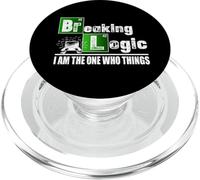 Rompiendo la lógica Divertida codificación Programador PopSockets PopGrip para MagSafe
