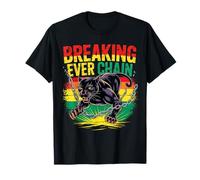 Rompiendo todas las cadenas desde 1865 Juneteenth Freedom Funny Cat Camiseta
