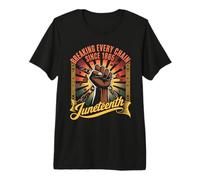 Rompiendo Todas Las Cadenas Desde 1865 Mujeres Hombres Juneteenth Libertad Camiseta Premium