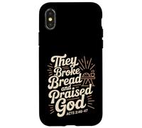 Rompieron el pan Alabaron a Dios Hechos 2 Estilo de vida cristiano Carcasa para iPhone X/XS