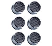 Rompigetto M24, Aireador de Grifo Filtros Grifos Lavabo para Cocina y Baño, en Acero Inoxidable y Juntas (6 Piezas)