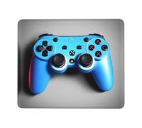 RoMuka Alfombrilla de mouse azul con borde de bloqueo de goma de varios tamaños (horizontal), almohadilla de escritura de oficina adecuada para portátiles domésticos, etc.