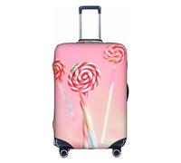 RoMuKa Colorida escort de viaje de piruleta, protección exquisita, funda de maleta altamente elástica, perfecta para maletas de 18 a 32 pulgadas, haciendo que viajar sea más cómodo, Blanco, S