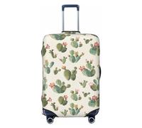 RoMuka Decor - Funda protectora elástica para compartimento de equipaje, color blanco y negro, adecuada para equipaje de 18 a 32 pulgadas, cute cactus, XL