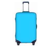 RoMuKa Escort de viaje azul claro de color sólido, protección exquisita, funda de maleta altamente elástica, perfecta para maletas de 18 a 32 pulgadas, haciendo que viajar sea más cómodo, Blanco, M
