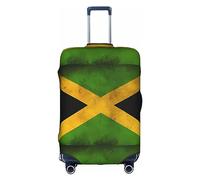RoMuKa Escort de viaje con la bandera de Jamaica, protección exquisita, funda de maleta altamente elástica, perfecta para maletas de 18 a 32 pulgadas, haciendo que viajar sea más cómodo, Blanco, M