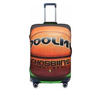 RoMuKa Escort de viaje de fondo de baloncesto, protección exquisita, funda de maleta altamente elástica, perfecta para maletas de 18 a 32 pulgadas, lo que hace que viajar sea más cómodo, Blanco, L